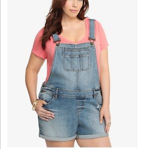 Torrid overall shorts